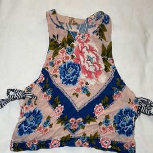 Free People Side-Tie Tank Top, Size S